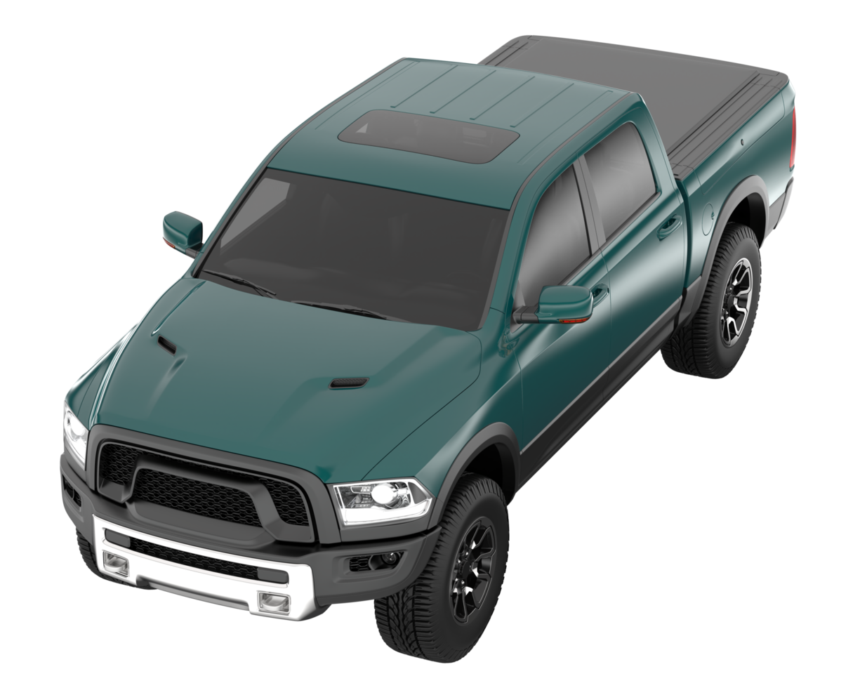 Pickup truck isolated on transparent background. 3d rendering - illustration png