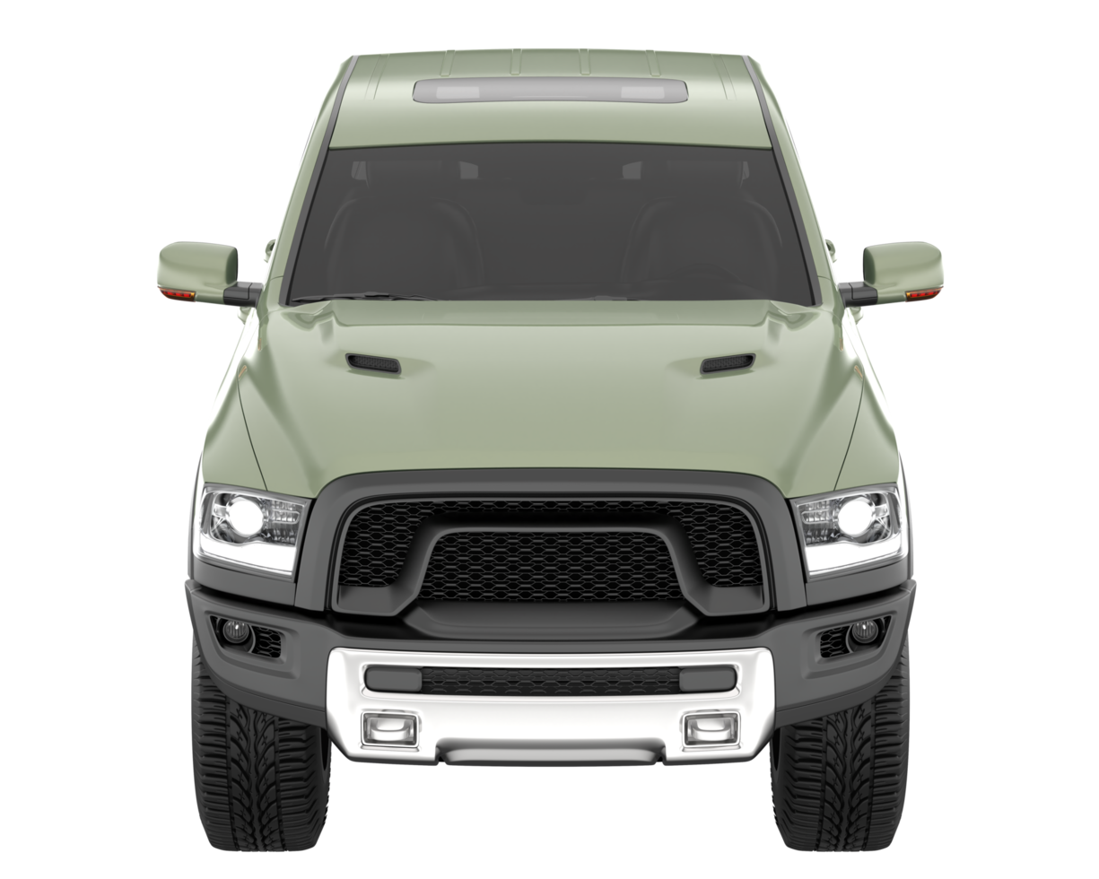 Pickup truck isolated on transparent background. 3d rendering - illustration png