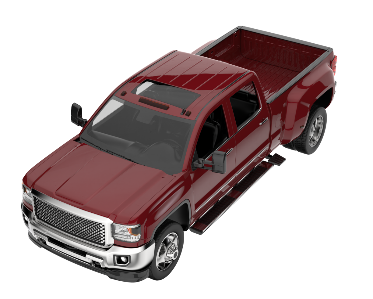 Pickup truck isolated on transparent background. 3d rendering - illustration png