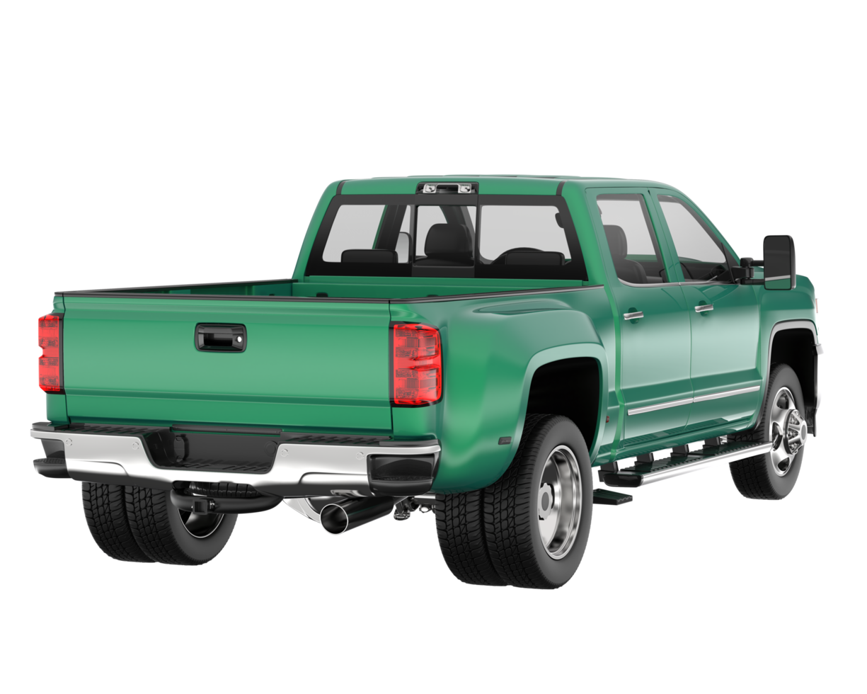 Pickup truck isolated on transparent background. 3d rendering - illustration png