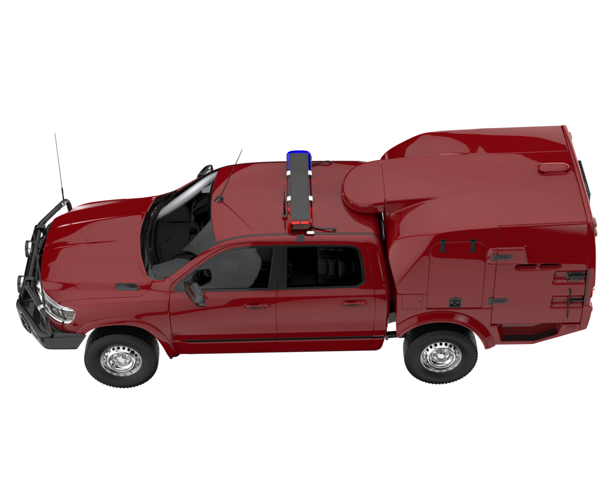 Pickup truck isolated on transparent background. 3d rendering - illustration png