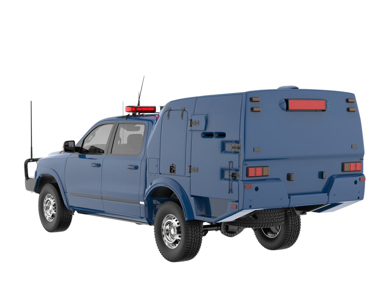 Pickup truck isolated on transparent background. 3d rendering - illustration png