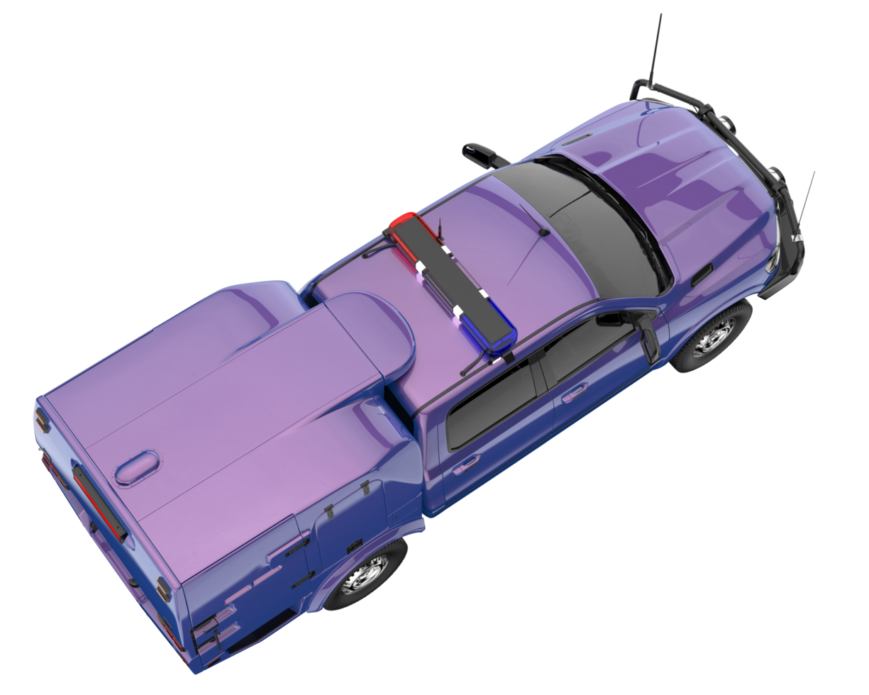 Pickup truck isolated on transparent background. 3d rendering - illustration png