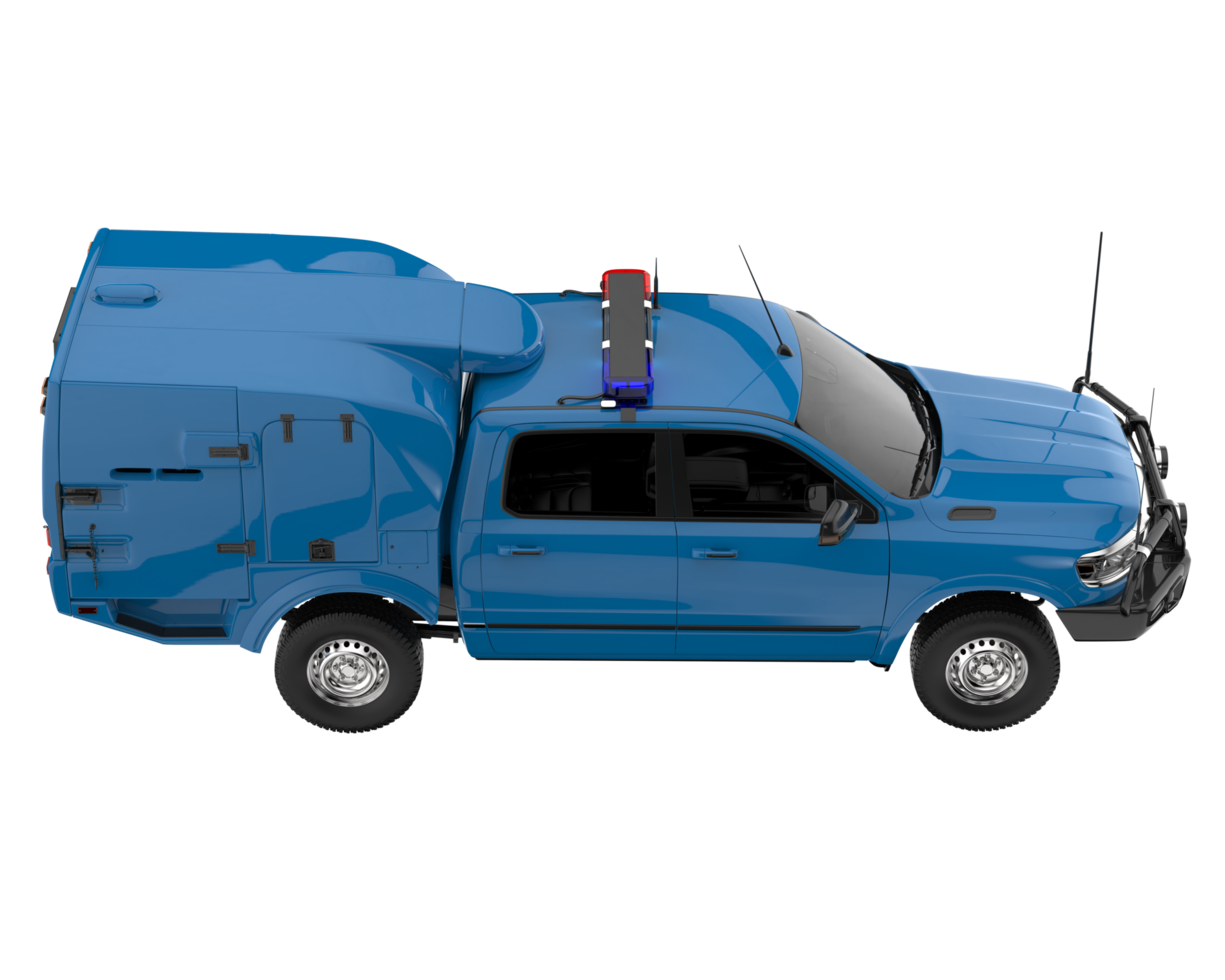 Pickup truck isolated on transparent background. 3d rendering - illustration png