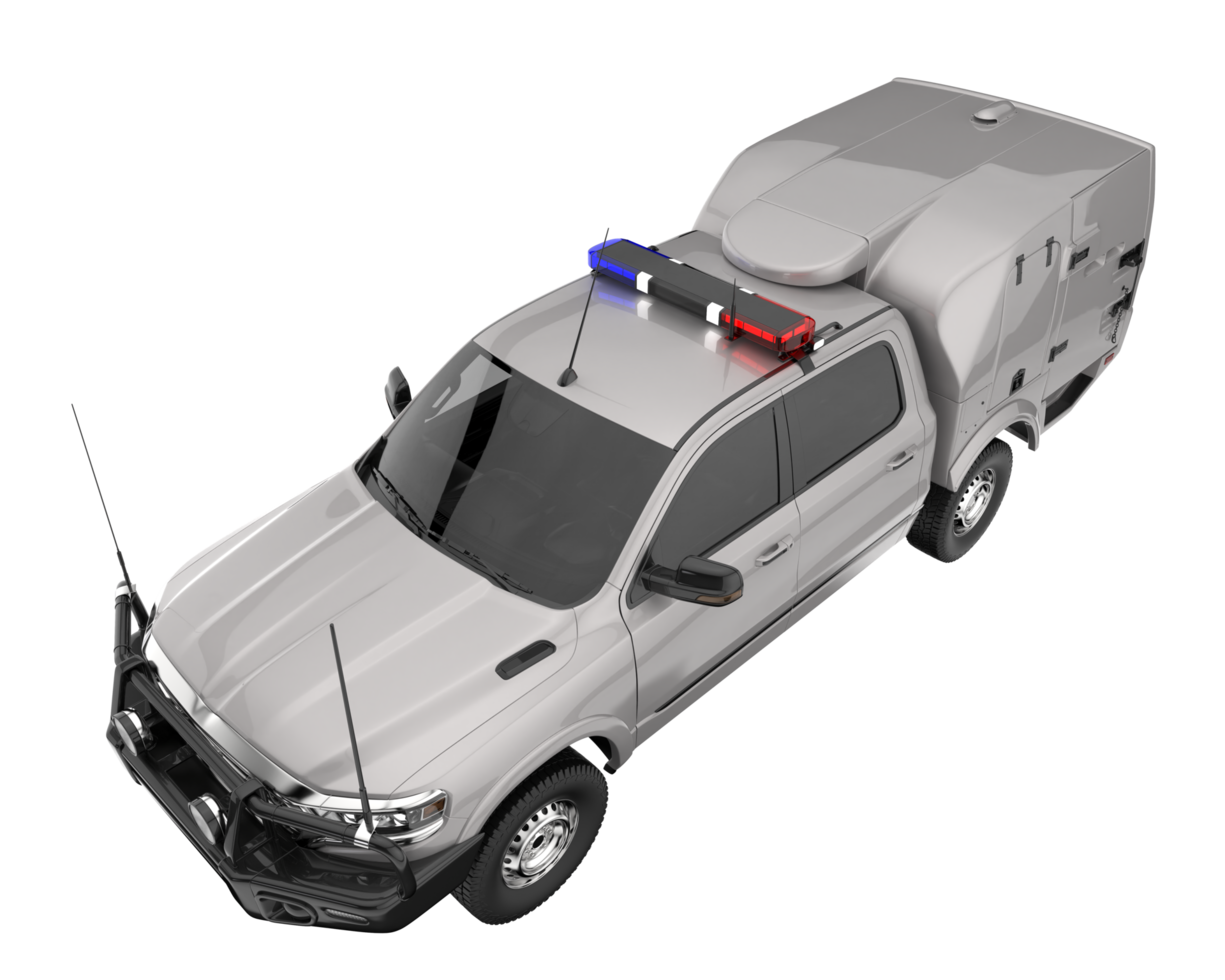 Pickup truck isolated on transparent background. 3d rendering - illustration png