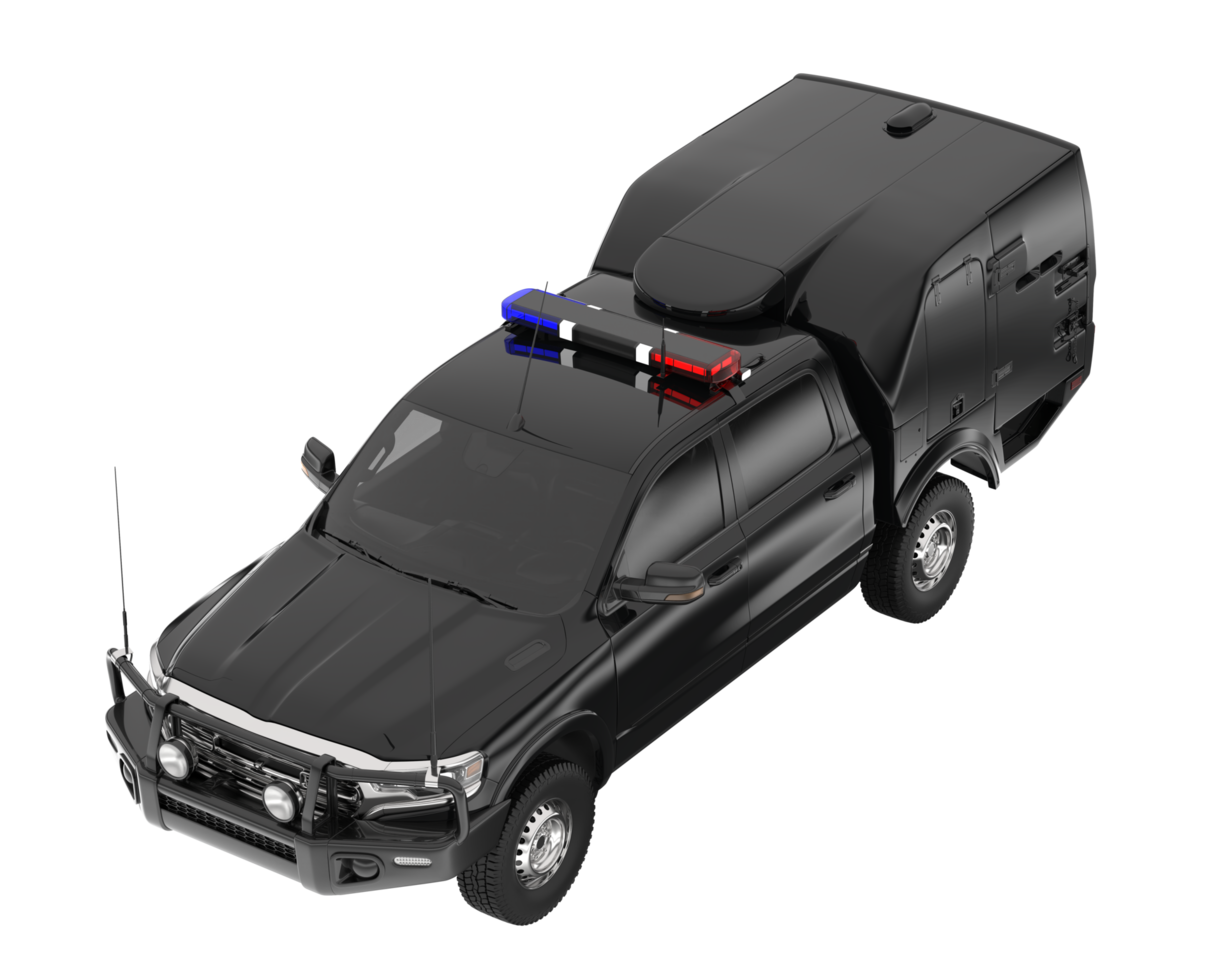 Pickup truck isolated on transparent background. 3d rendering - illustration png
