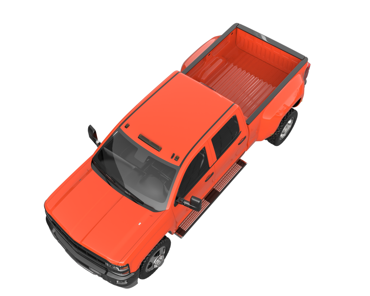 Pickup truck isolated on transparent background. 3d rendering - illustration png