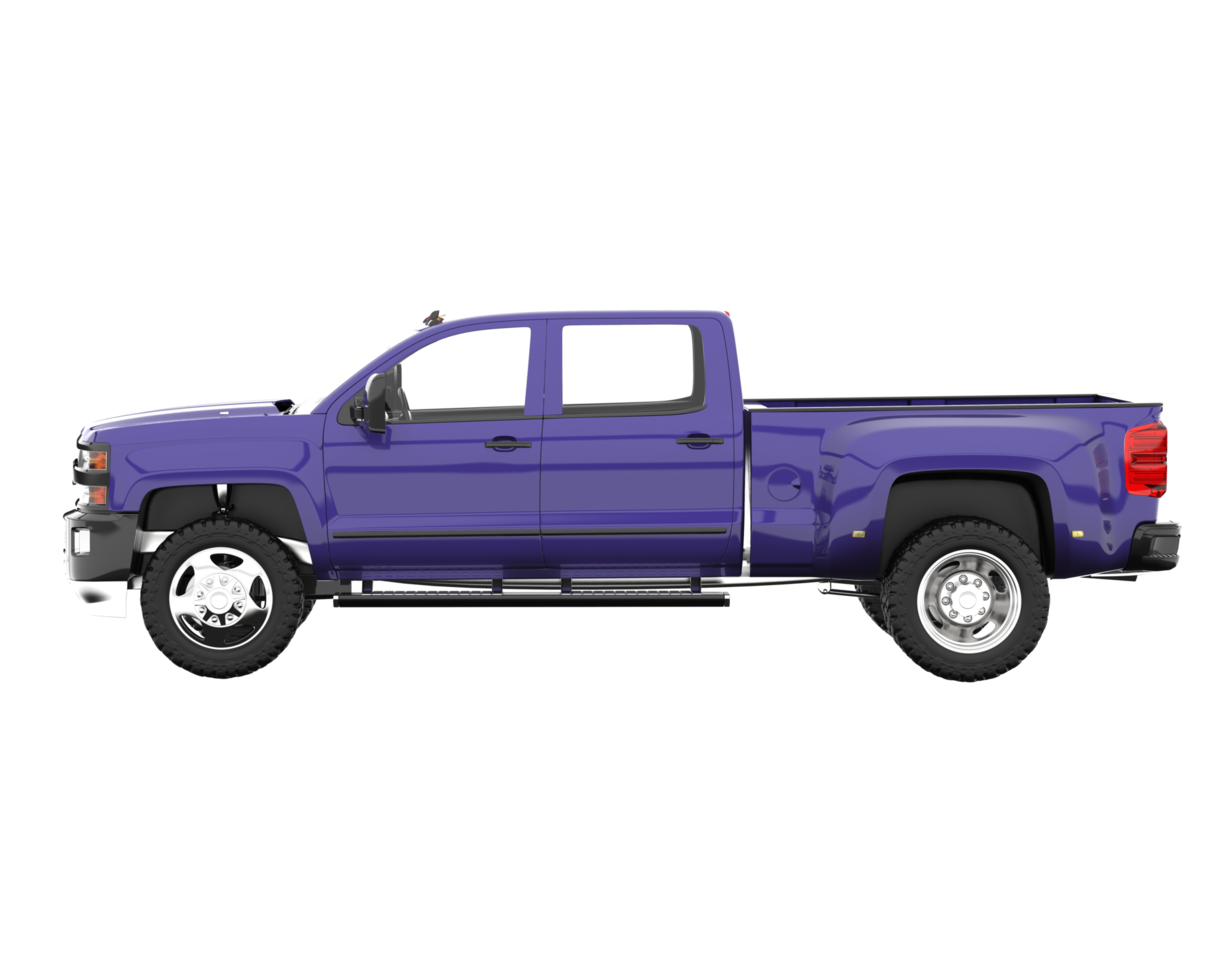 Pickup truck isolated on transparent background. 3d rendering - illustration png