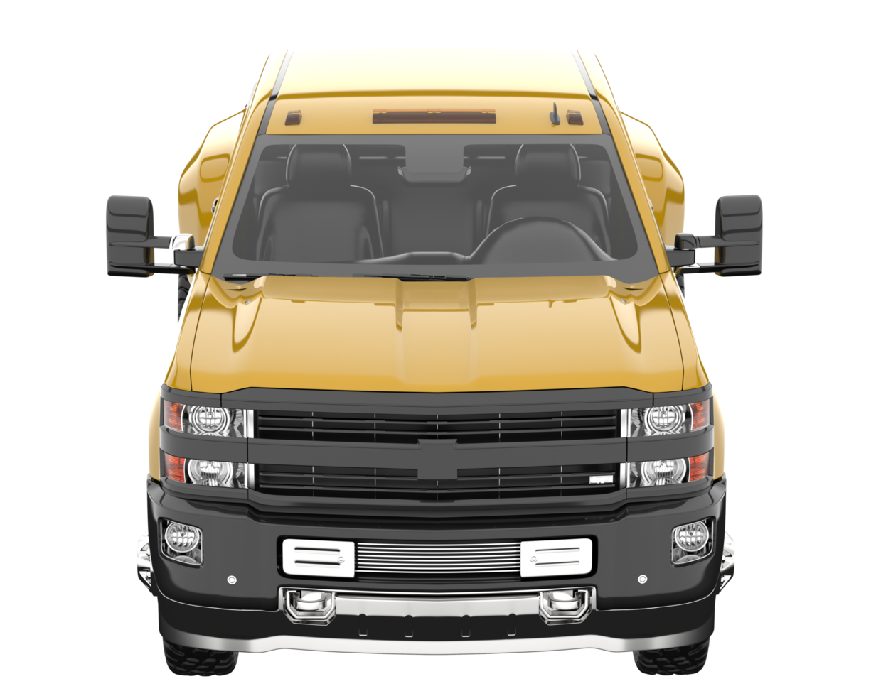 Pickup truck isolated on transparent background. 3d rendering - illustration png