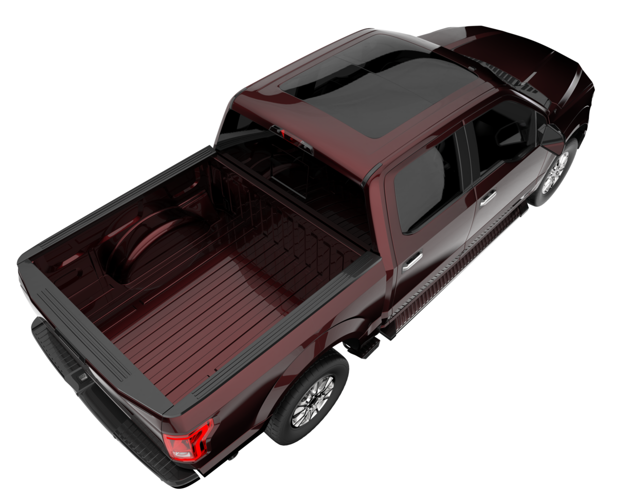 Pickup truck isolated on transparent background. 3d rendering - illustration png