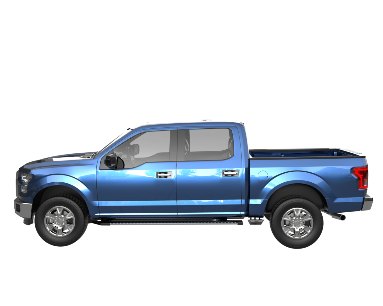 Pickup truck isolated on transparent background. 3d rendering - illustration png