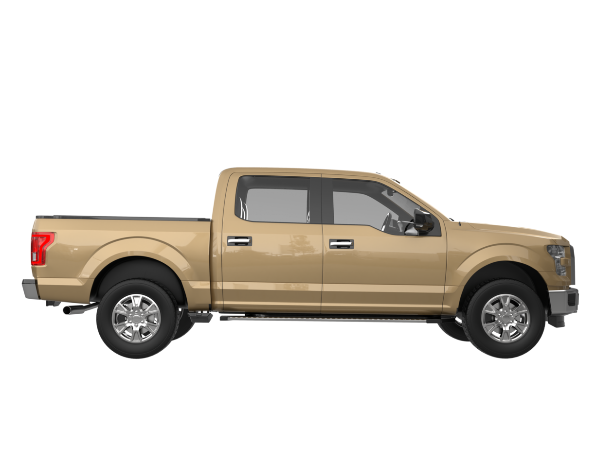 Pickup truck isolated on transparent background. 3d rendering - illustration png