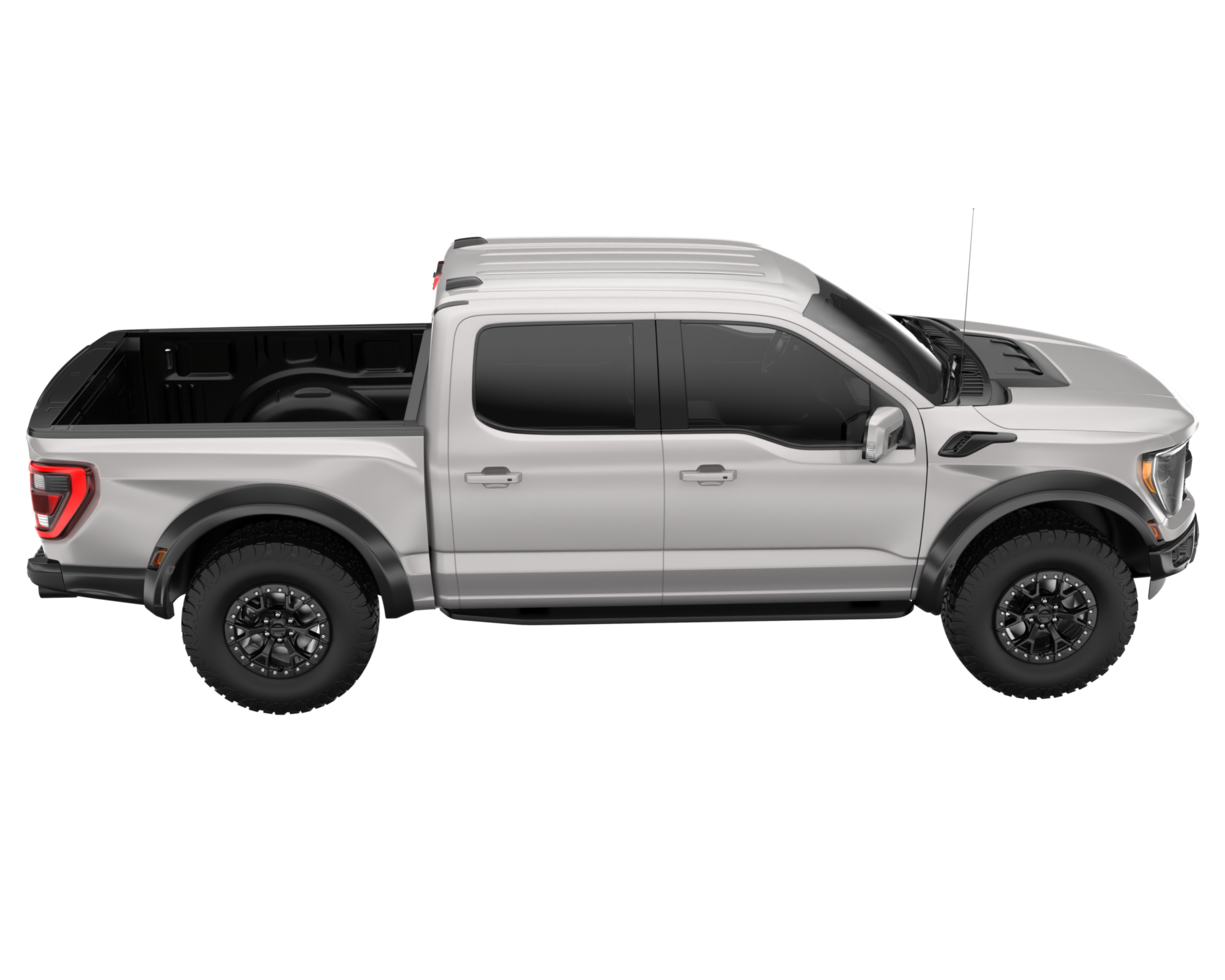 Pickup truck isolated on transparent background. 3d rendering - illustration png