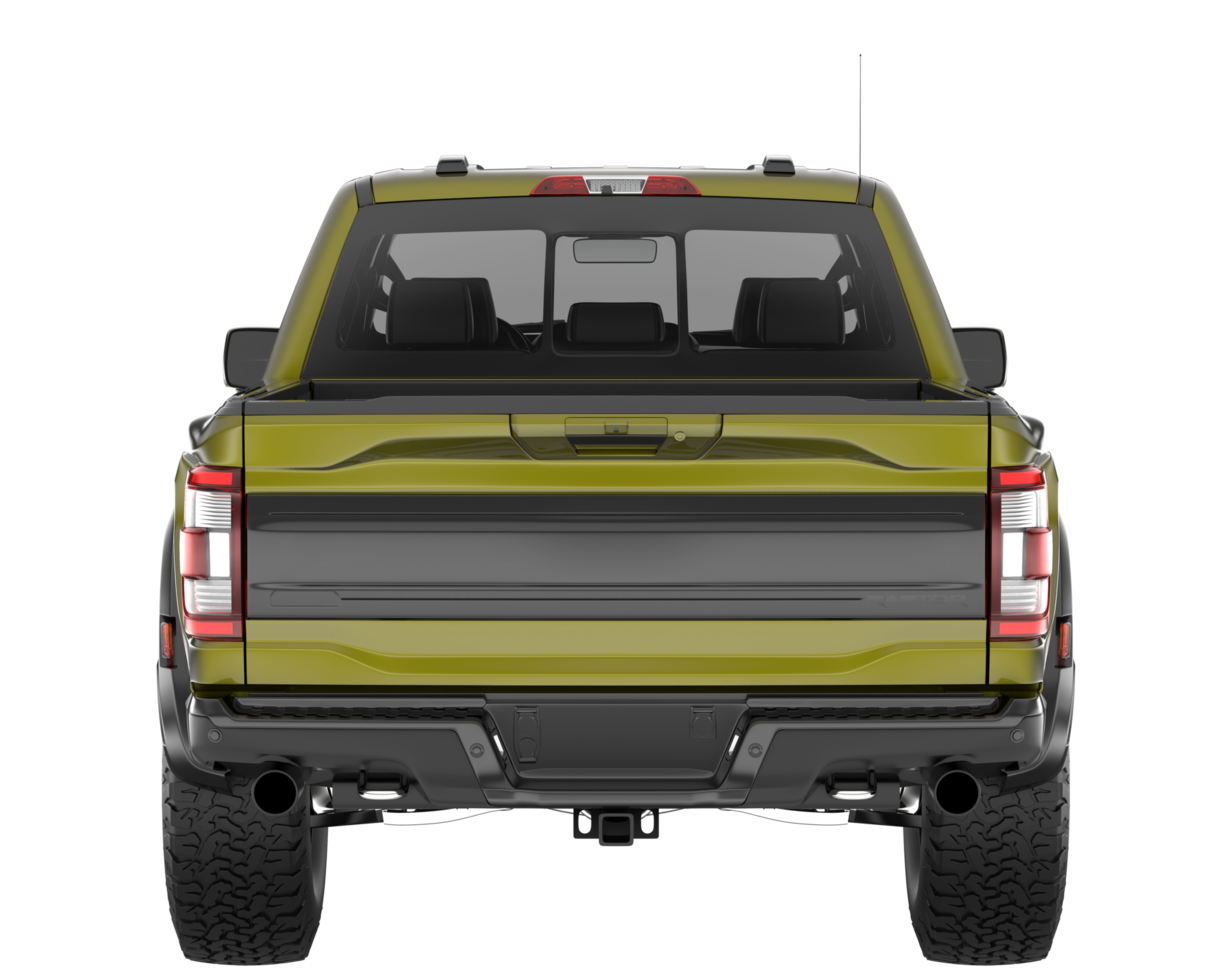 Pickup truck isolated on transparent background. 3d rendering - illustration png