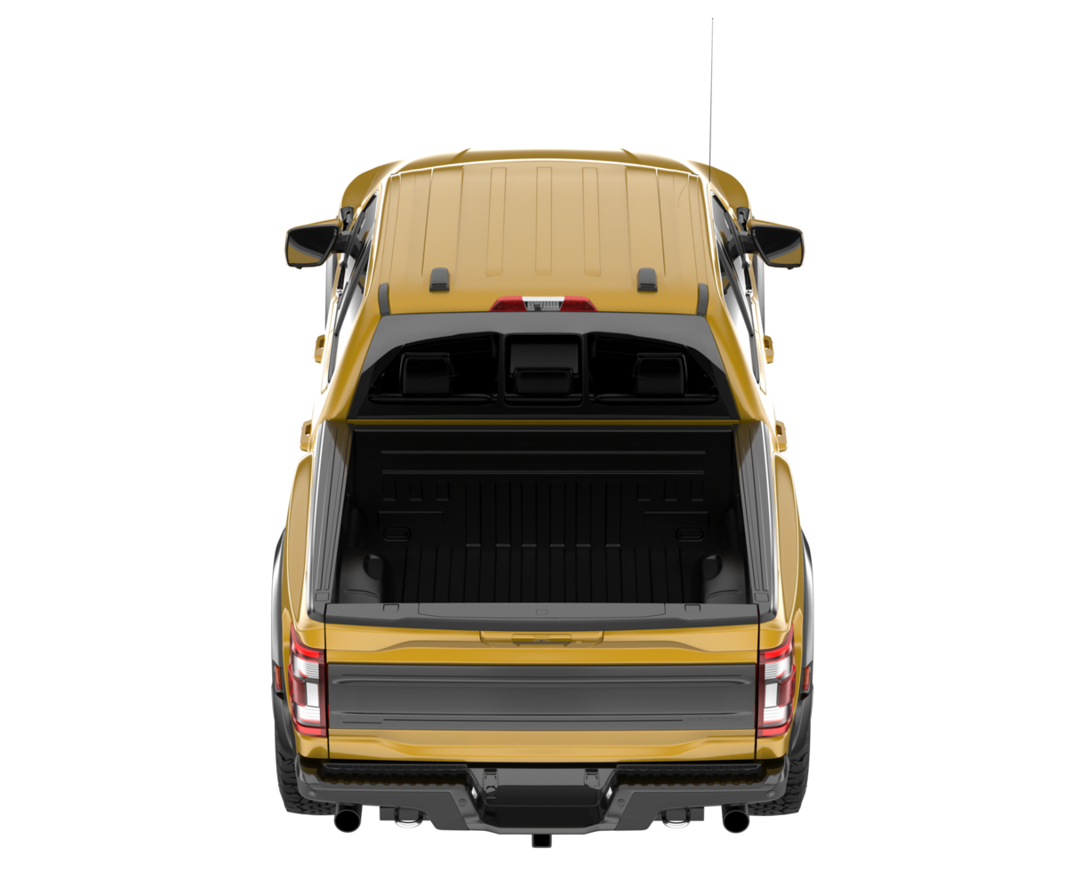 Pickup truck isolated on transparent background. 3d rendering - illustration png