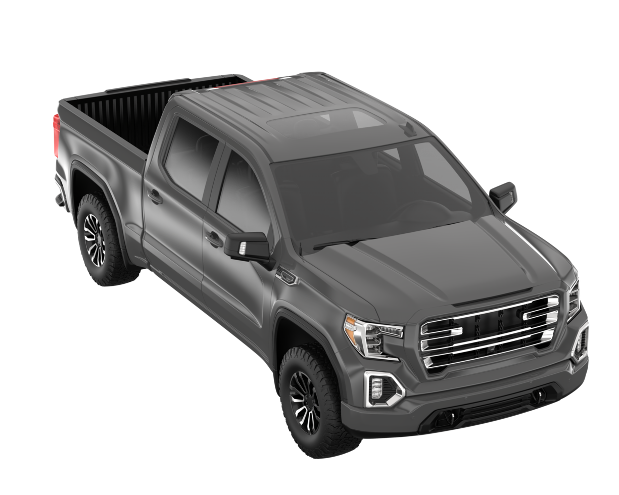 Pickup truck isolated on transparent background. 3d rendering - illustration png