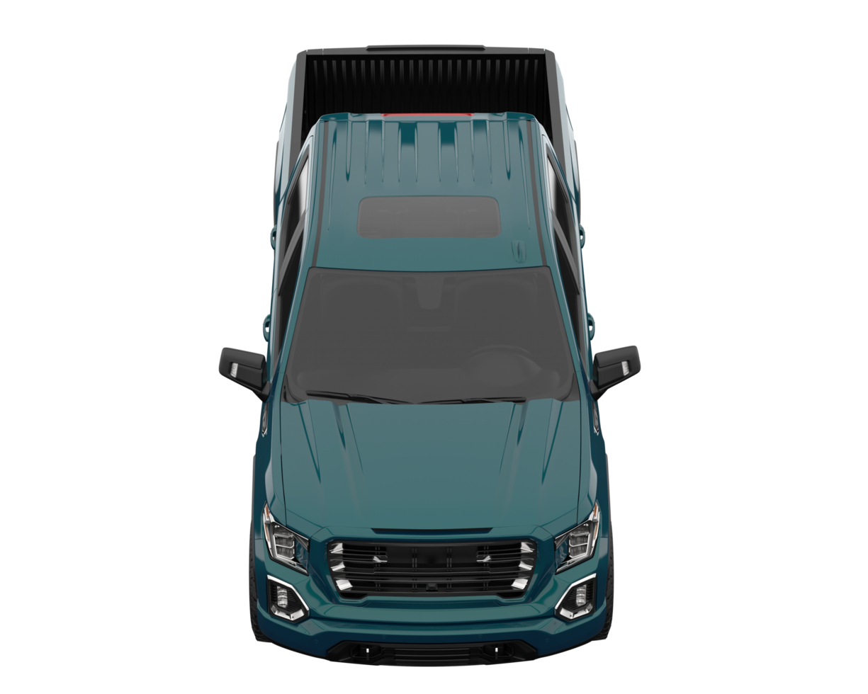 Pickup truck isolated on transparent background. 3d rendering - illustration png