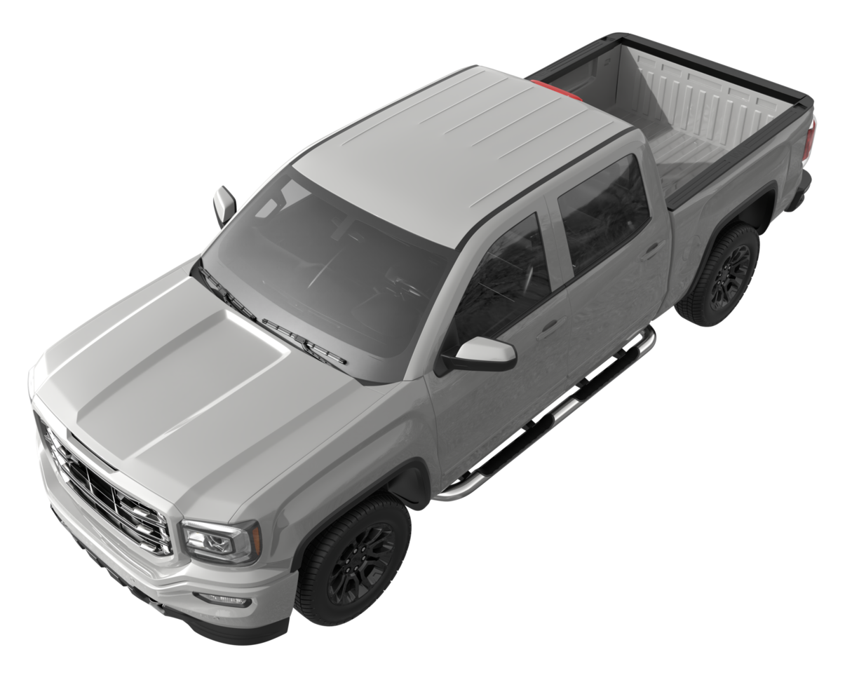 Pickup truck isolated on transparent background. 3d rendering - illustration png