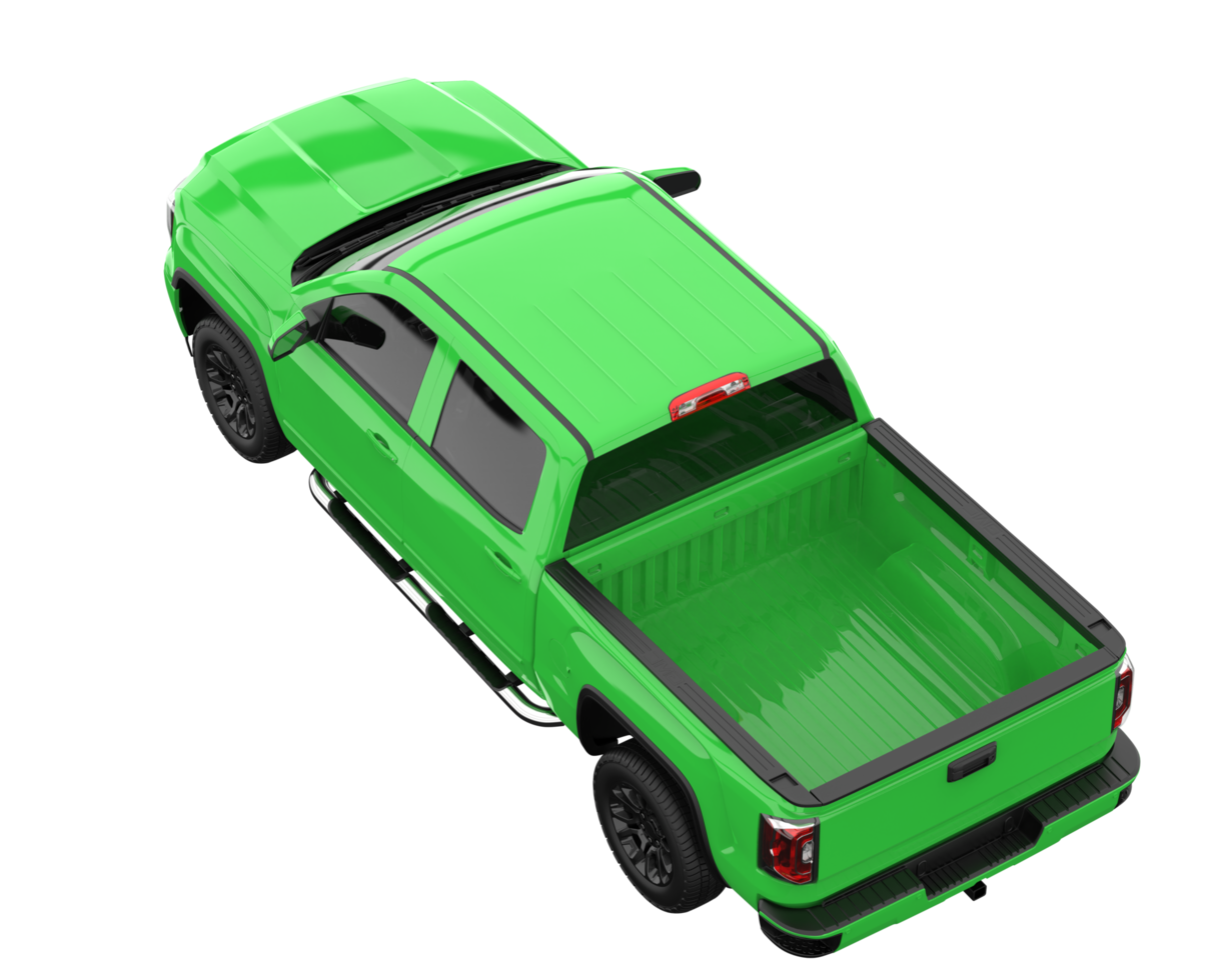 Pickup truck isolated on transparent background. 3d rendering - illustration png