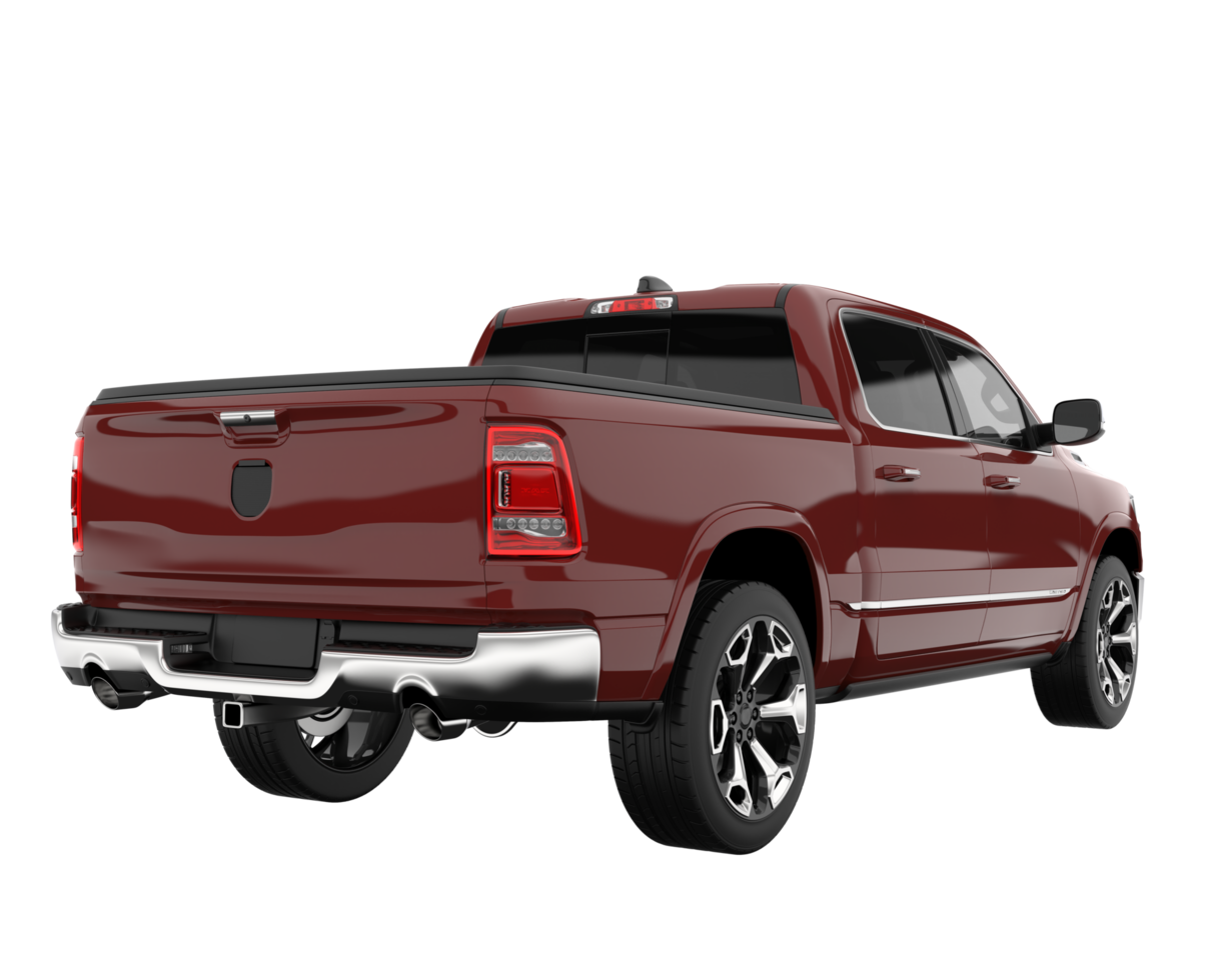 Pickup truck isolated on transparent background. 3d rendering - illustration png