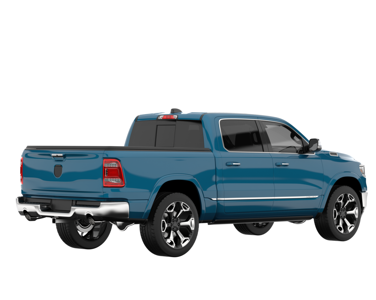 Pickup truck isolated on transparent background. 3d rendering - illustration png