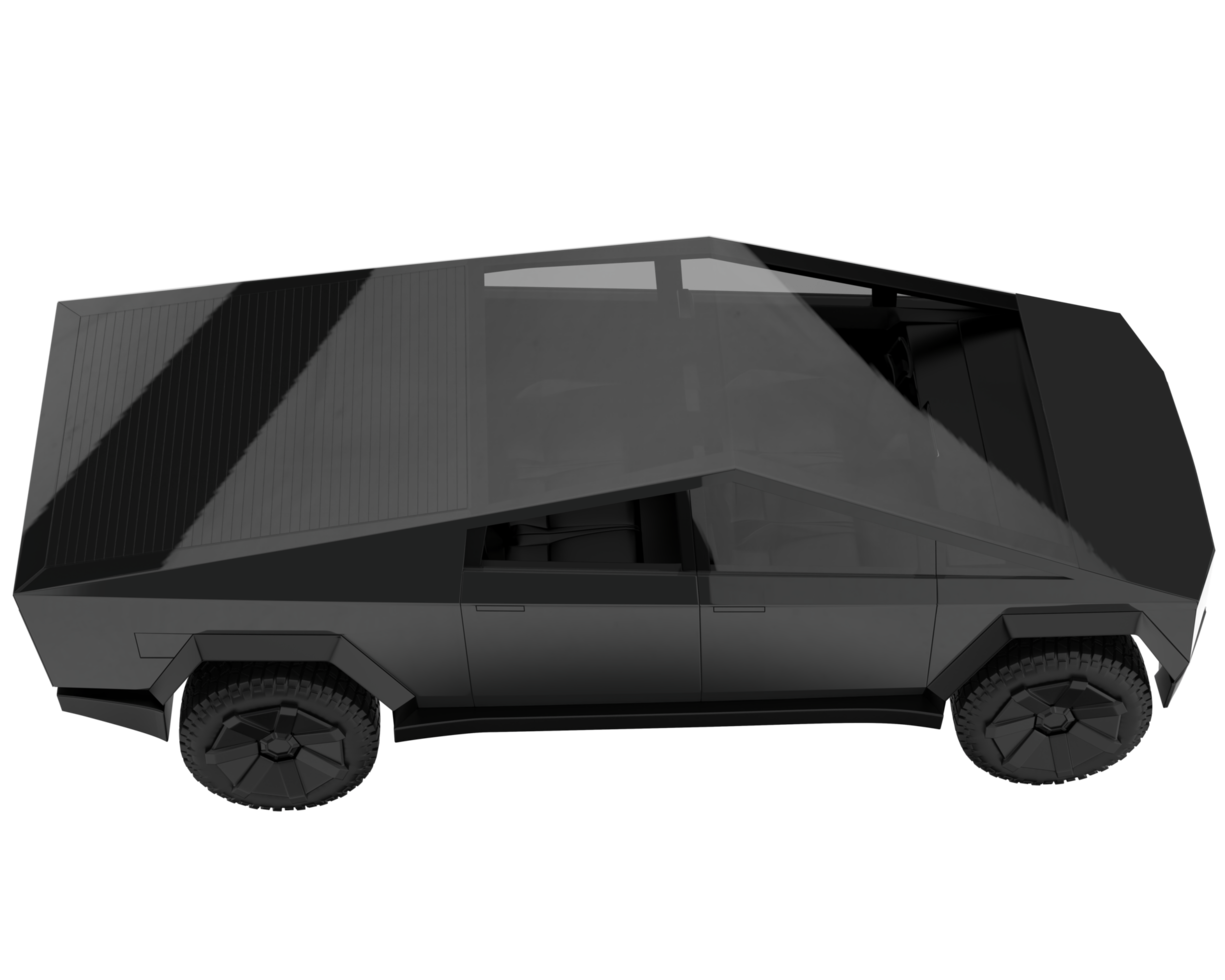 Pickup truck isolated on transparent background. 3d rendering - illustration png