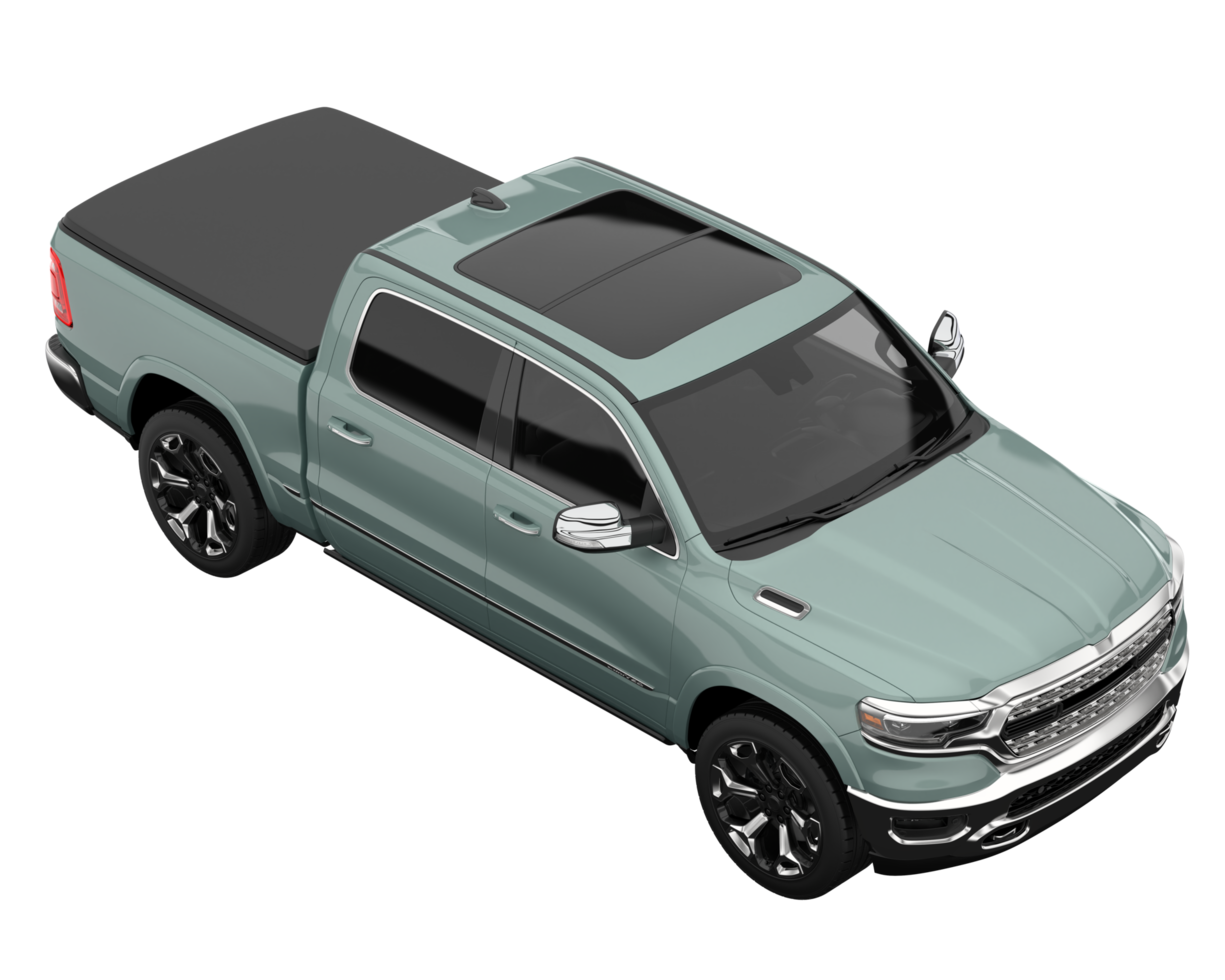 Pickup truck isolated on transparent background. 3d rendering - illustration png