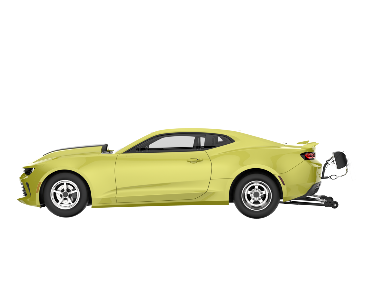 Race car isolated on transparent background. 3d rendering - illustration png