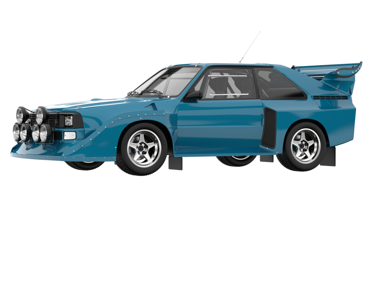 Race car isolated on transparent background. 3d rendering - illustration png