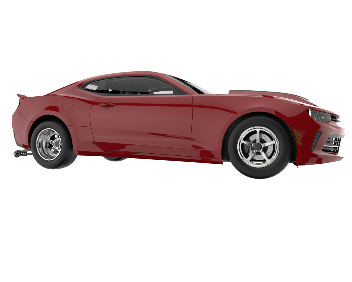 Race car isolated on transparent background. 3d rendering - illustration png