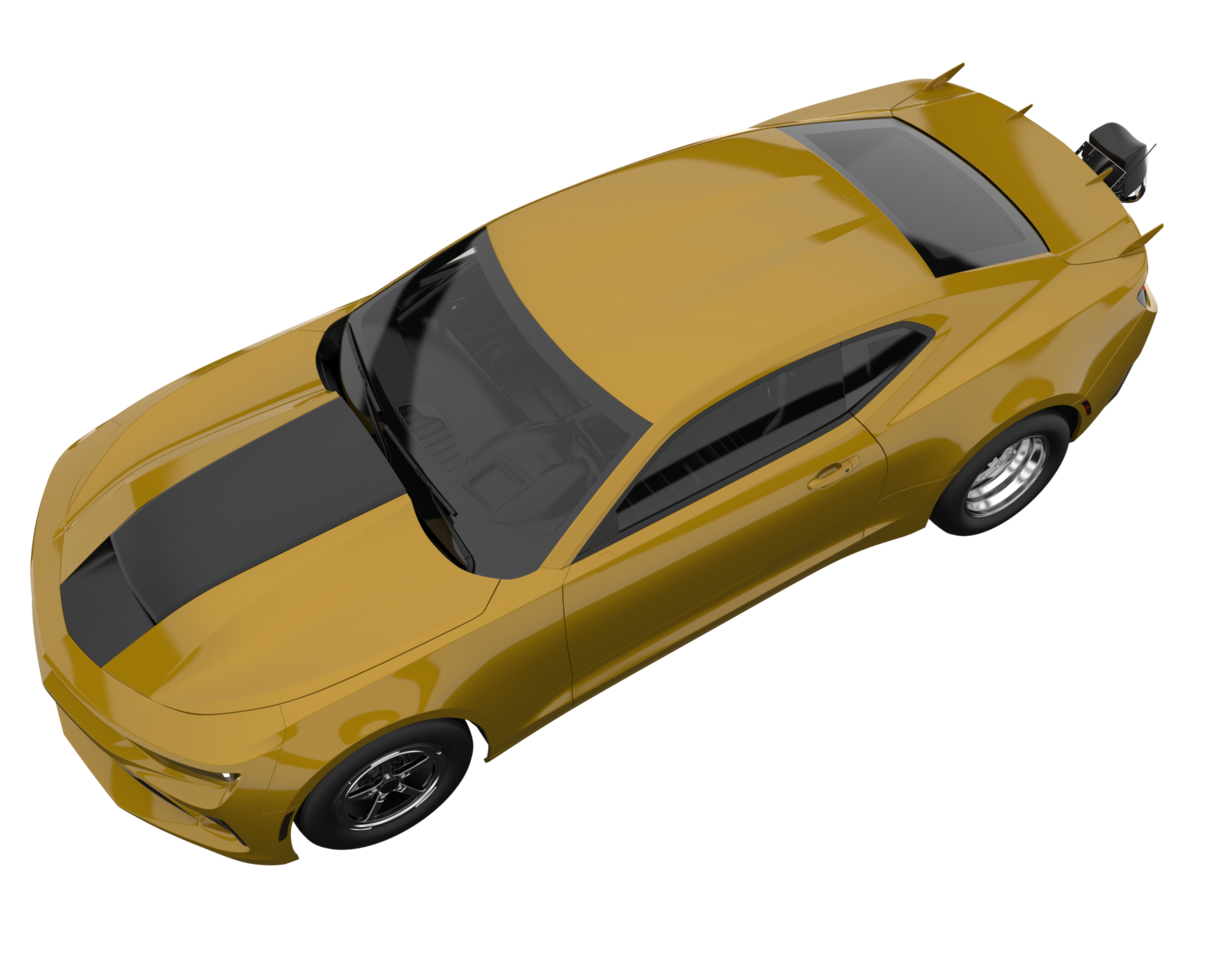 Race car isolated on transparent background. 3d rendering - illustration png