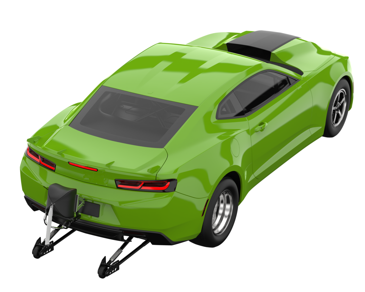 Race car isolated on transparent background. 3d rendering - illustration png