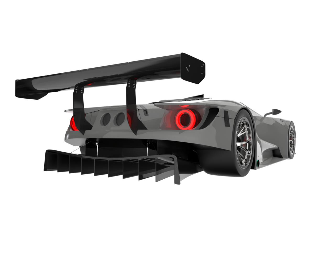 Race car isolated on transparent background. 3d rendering - illustration png