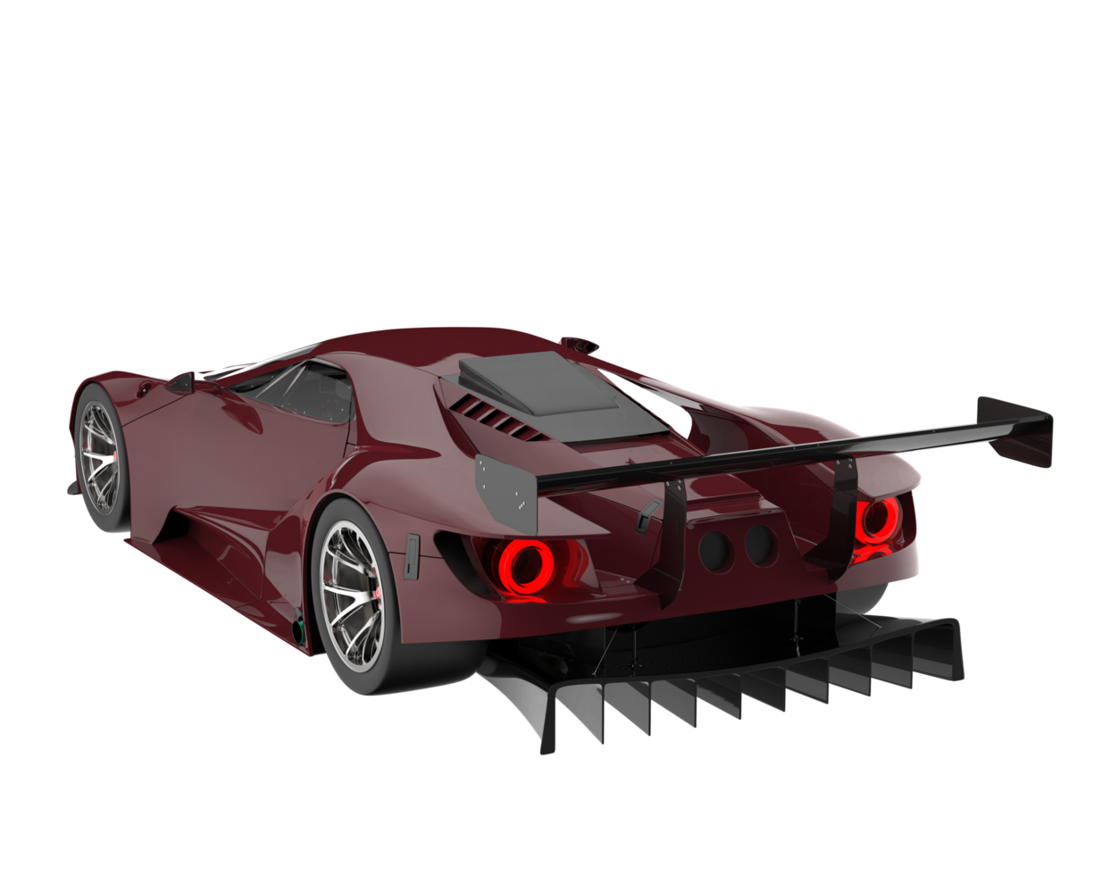 Race car isolated on transparent background. 3d rendering - illustration png