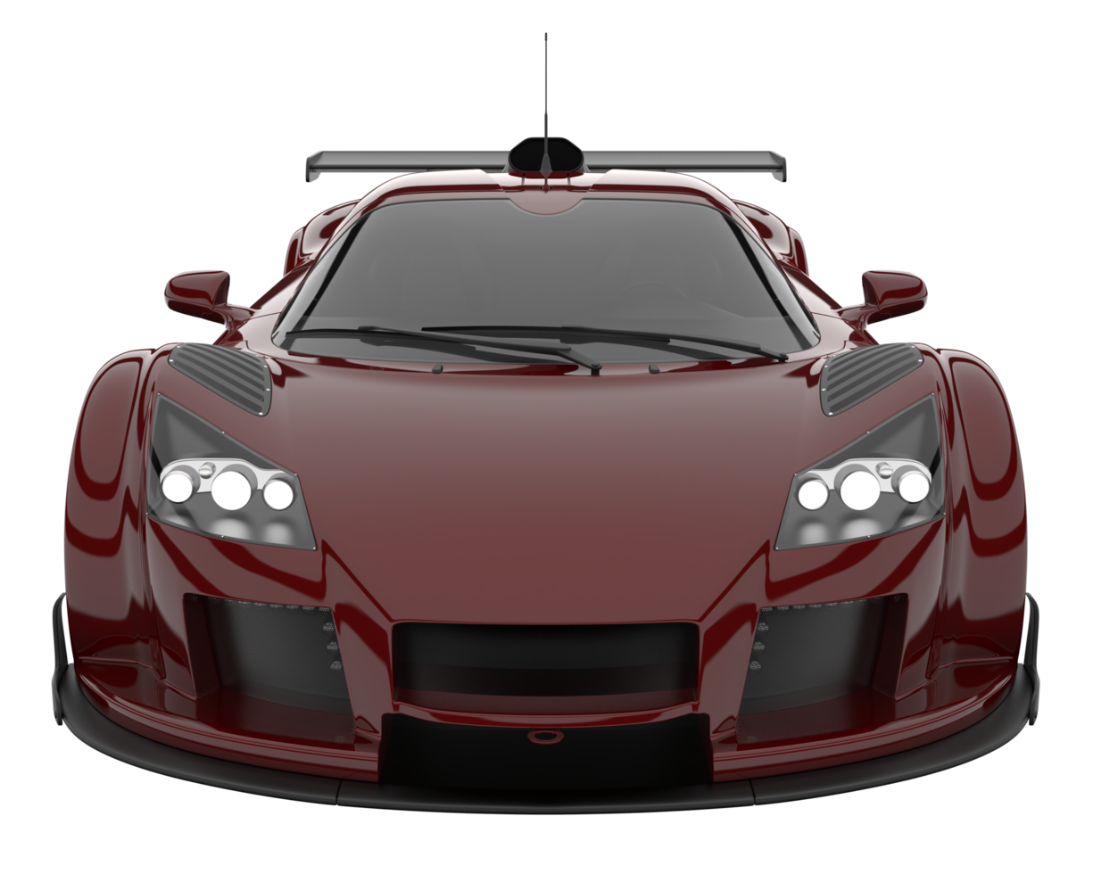 Race car isolated on transparent background. 3d rendering - illustration png