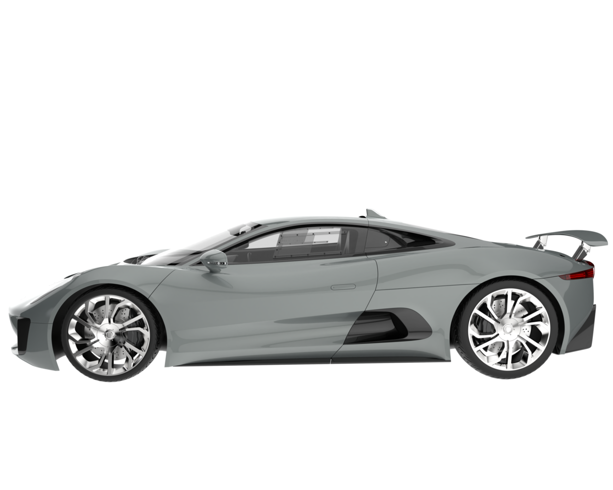 Race car isolated on transparent background. 3d rendering - illustration png