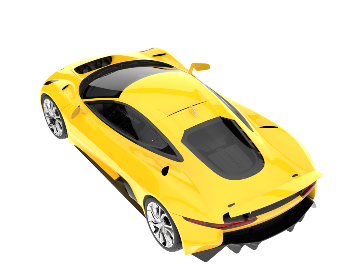 Race car isolated on transparent background. 3d rendering - illustration png