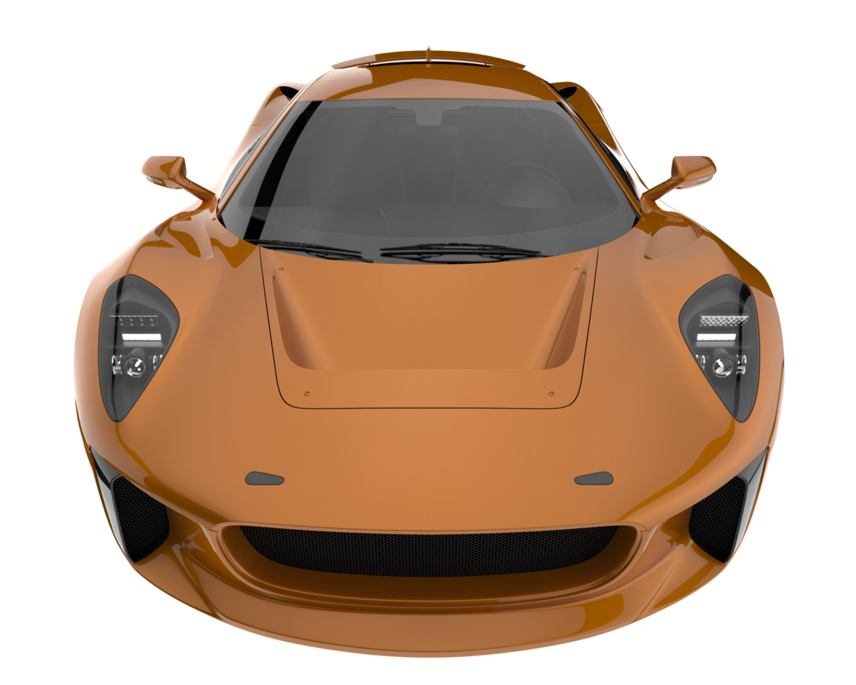 Race car isolated on transparent background. 3d rendering - illustration png