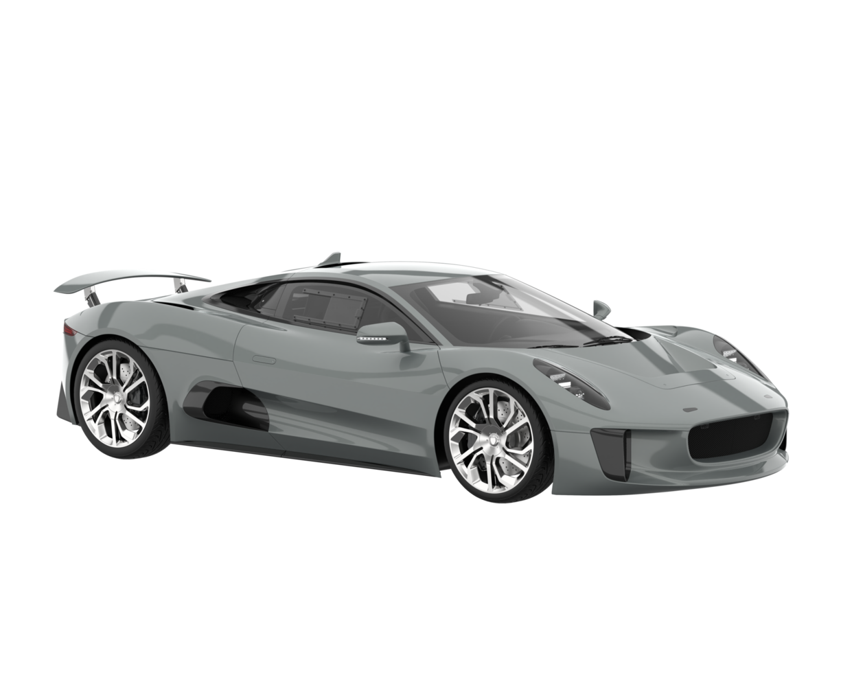 Race car isolated on transparent background. 3d rendering - illustration png