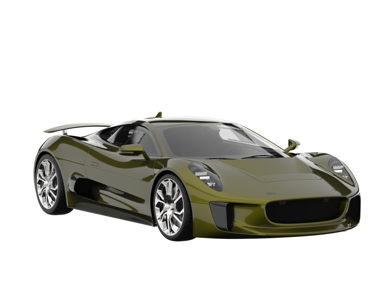 carro de corrida isolado em fundo transparente. renderização 3D - ilustração png