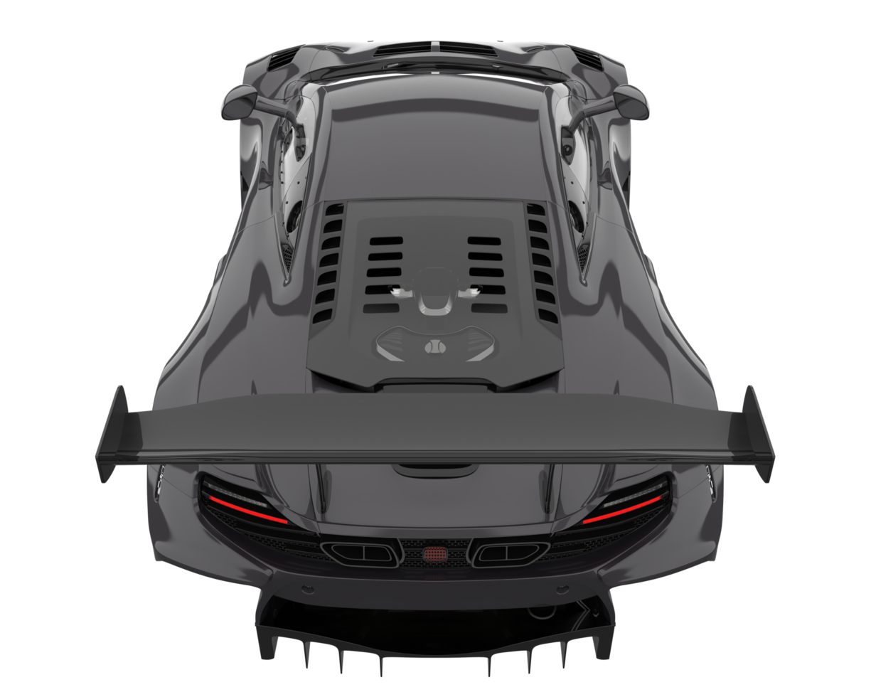 Race car isolated on transparent background. 3d rendering - illustration png