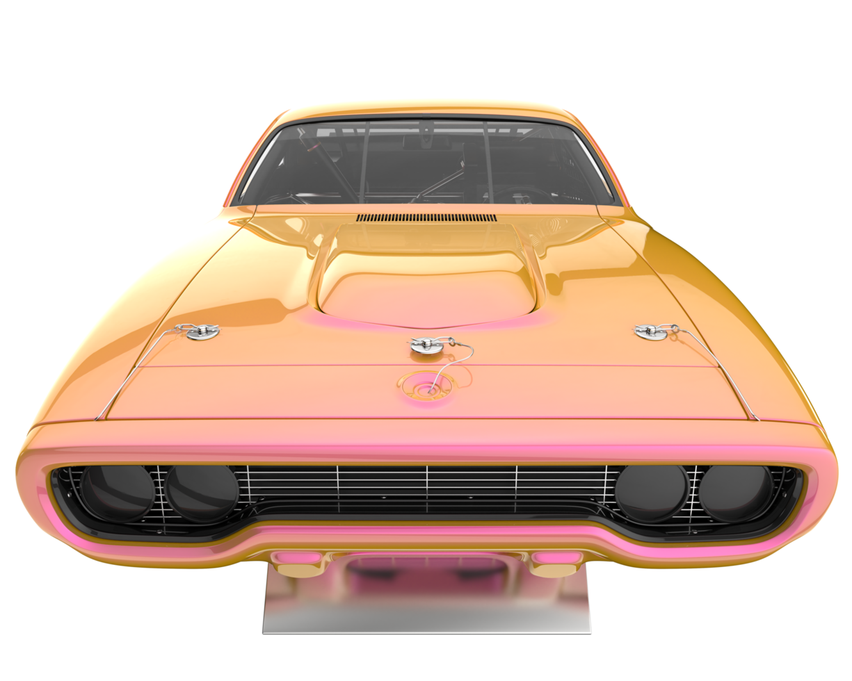 Race car isolated on transparent background. 3d rendering - illustration png
