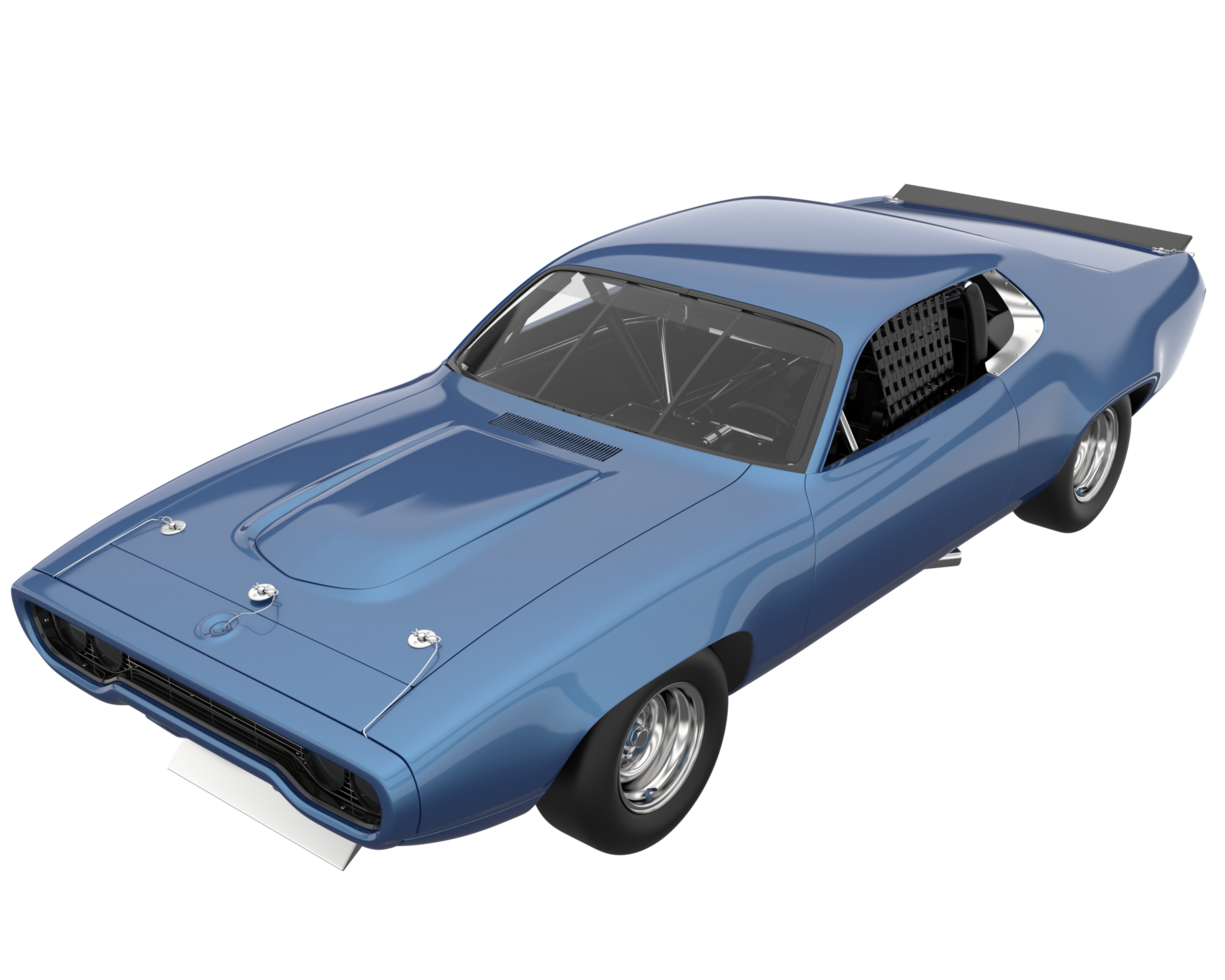 carro de corrida isolado em fundo transparente. renderização 3D - ilustração png