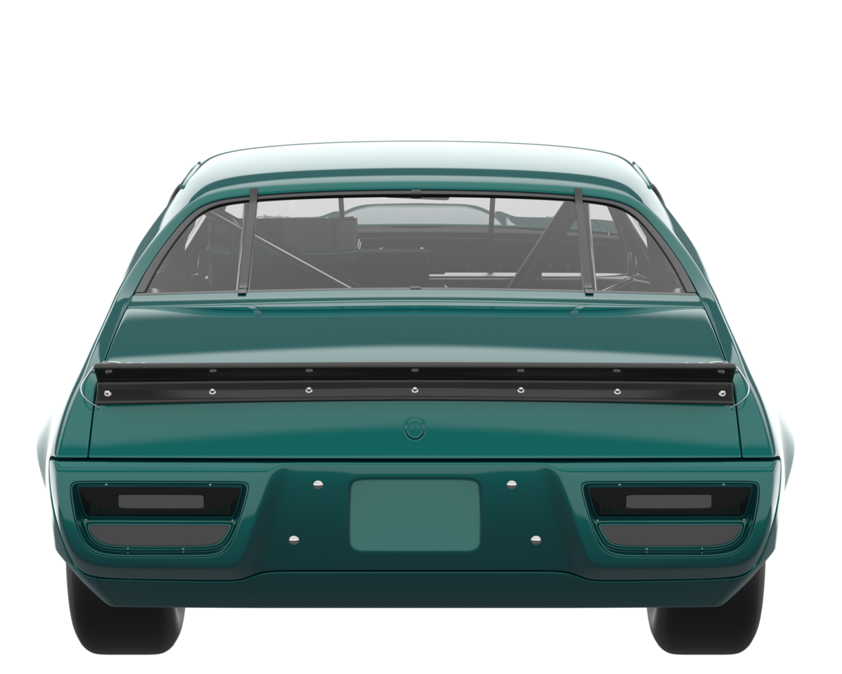 Race car isolated on transparent background. 3d rendering - illustration png