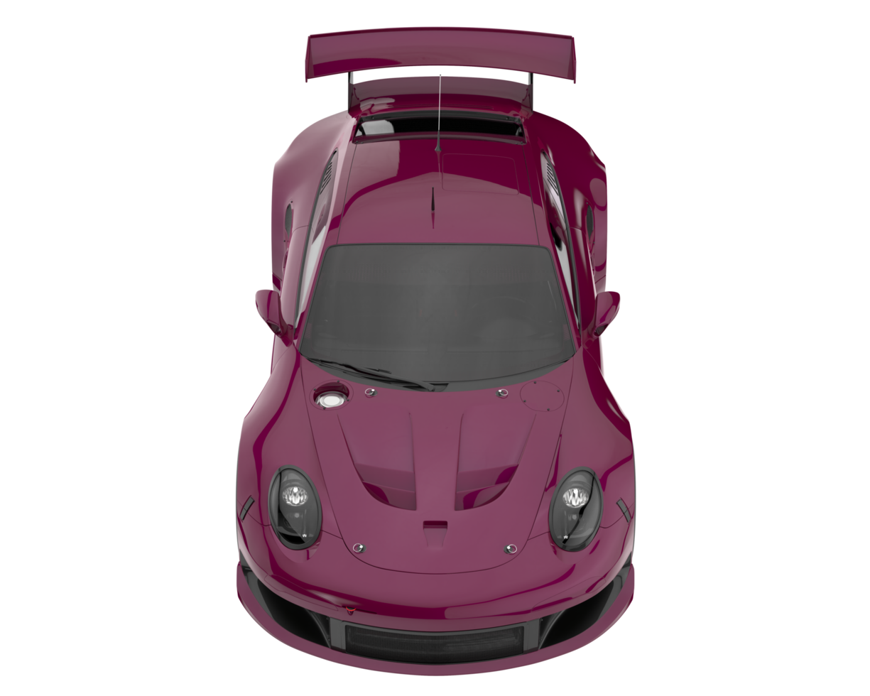 Race car isolated on transparent background. 3d rendering - illustration png