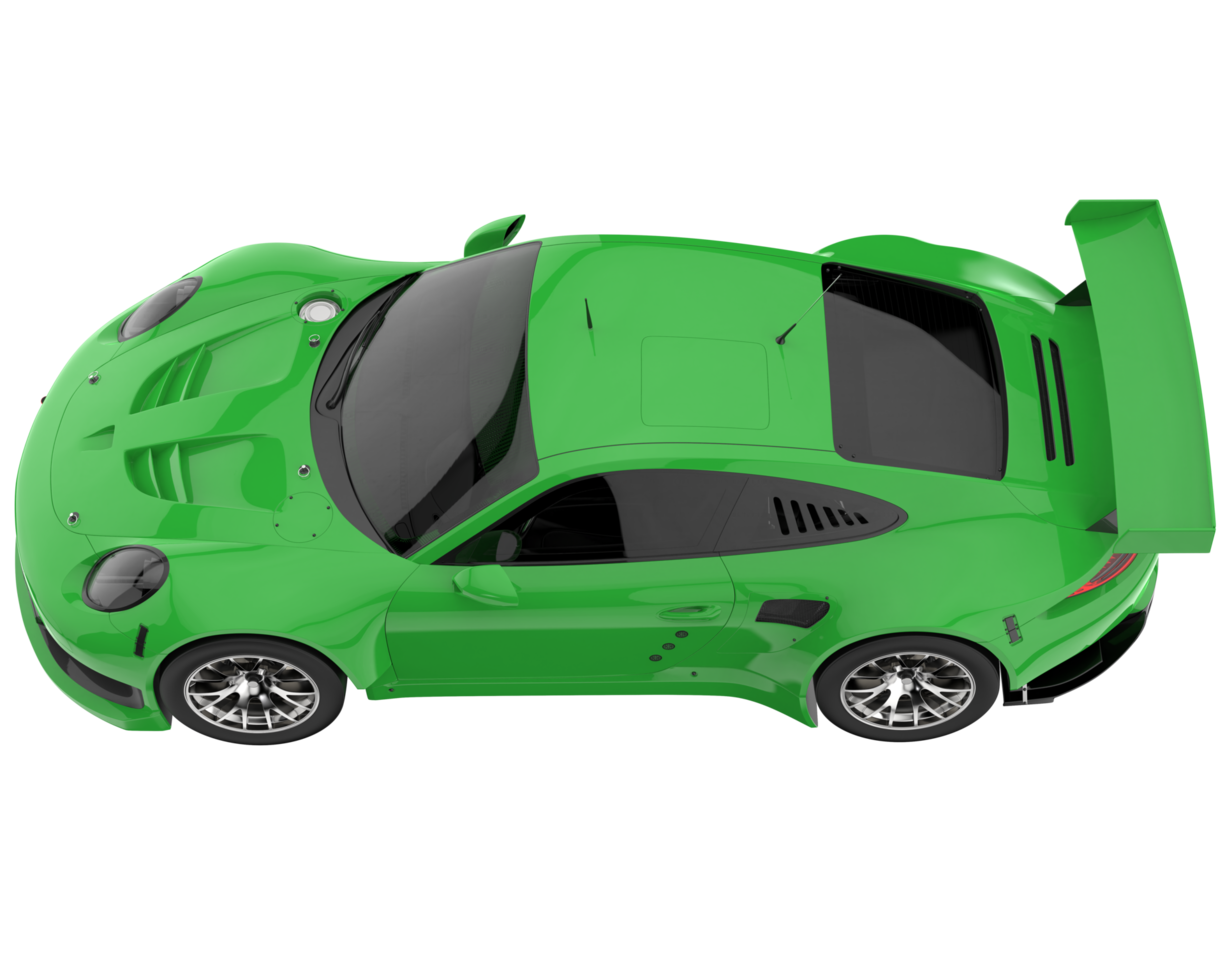 Race car isolated on transparent background. 3d rendering - illustration png
