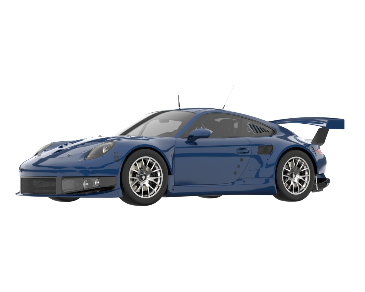 Race car isolated on transparent background. 3d rendering - illustration png