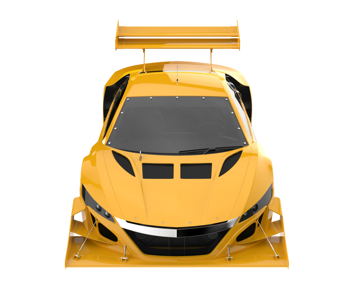 Race car isolated on transparent background. 3d rendering - illustration png