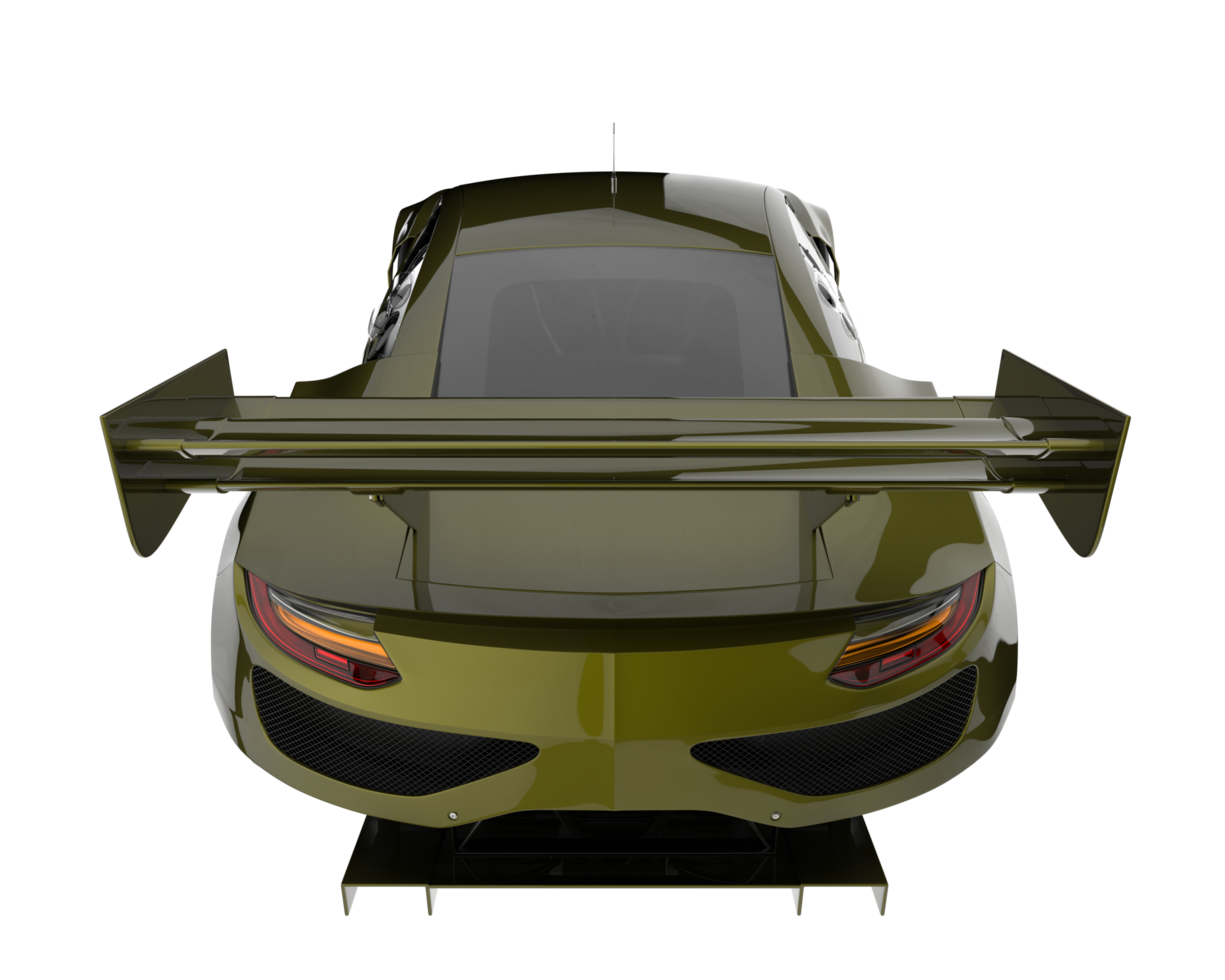 Race car isolated on transparent background. 3d rendering - illustration png