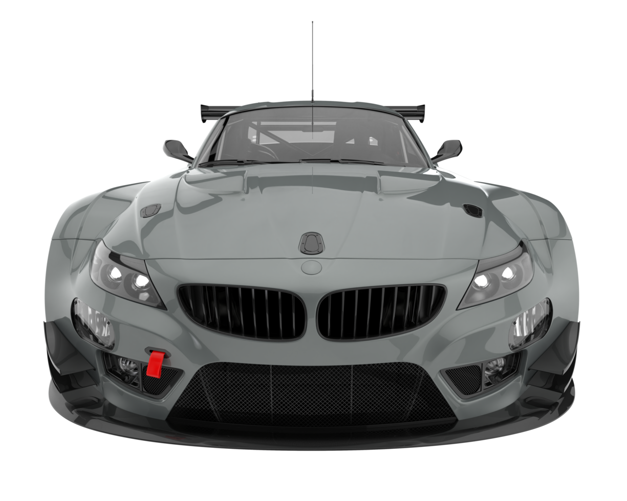 Race car isolated on transparent background. 3d rendering - illustration png